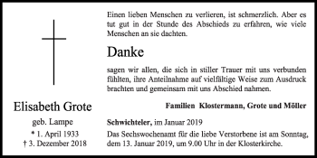 Anzeige von Elisabeth Grote von OM-Medien