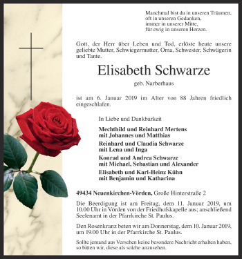 Anzeige von Elisabeth Schwarze von OM-Medien