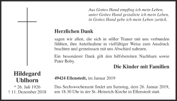 Anzeige von Hildegard Uhlhorn von OM-Medien