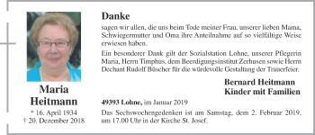 Anzeige von Maria Heitmann von OM-Medien
