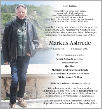 Anzeige von Markus Asbrede von OM-Medien