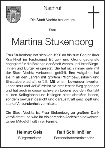 Anzeige von Martina Stukenborg von OM-Medien