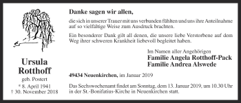 Anzeige von Ursula Rotthoff von OM-Medien