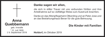 Anzeige von Anna Quebbemann von OM-Medien