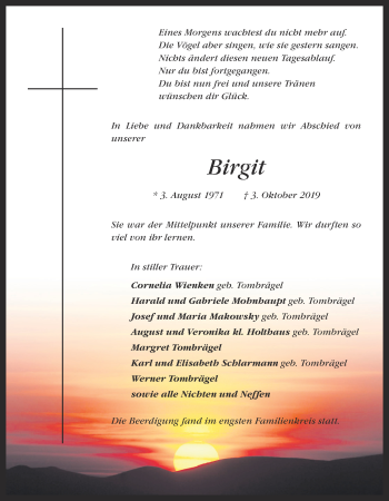 Anzeige von Birgit  von OM-Medien