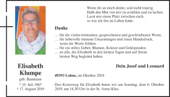 Anzeige von Elisabeth Klumpe von OM-Medien