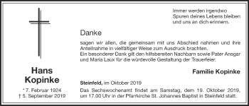 Anzeige von Hans Kopinke von OM-Medien