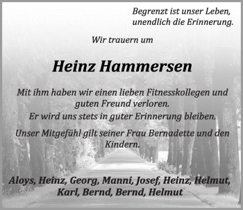 Anzeige von Heinz Hammersen von OM-Medien