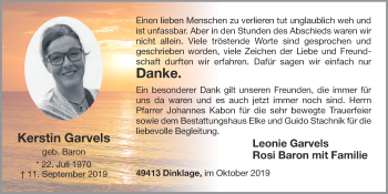 Anzeige von Kerstin Garvels von OM-Medien