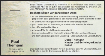 Anzeige von Paul Themann von OM-Medien