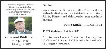 Anzeige von Raimund Dödtmann von OM-Medien