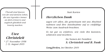 Anzeige von Uwe Christeleit von OM-Medien