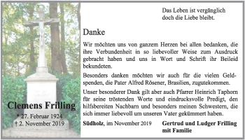 Anzeige von Clemens Frilling von OM-Medien