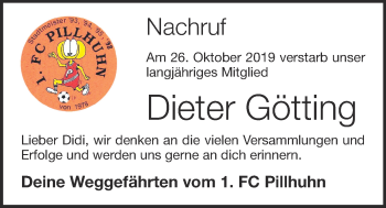 Anzeige von Dieter Götting von OM-Medien