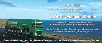 Anzeige von Wolfgang Deters von OM-Medien