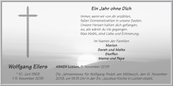 Anzeige von Wolfgang Eilers von OM-Medien