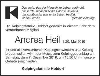 Anzeige von Andrea Heil von OM-Medien