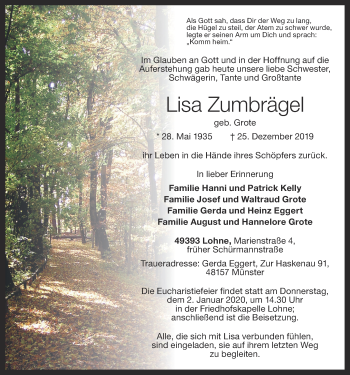 Anzeige von Lisa Zumbrägel von OM-Medien