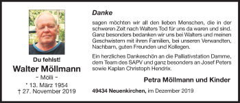 Anzeige von Walter Möllmann von OM-Medien