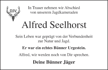 Anzeige von Alfred Seelhorst von OM-Medien