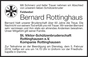 Anzeige von Bernard Rottinghaus von OM-Medien