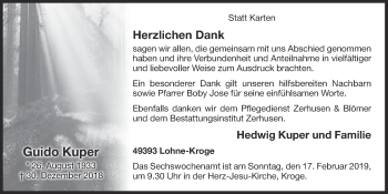 Anzeige von Guido Kuper von OM-Medien