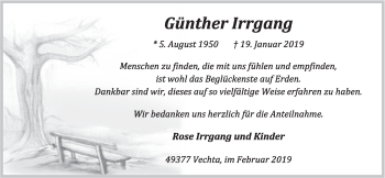 Anzeige von Günther Irrgang von OM-Medien