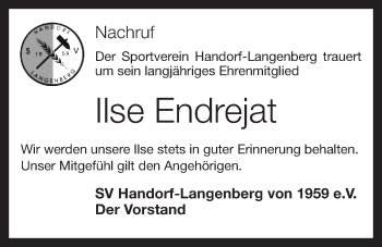 Anzeige von Ilse Endrejat von OM-Medien