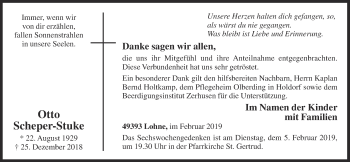 Anzeige von Otto Scheper-Stuke von OM-Medien