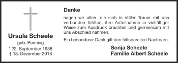 Anzeige von Ursula Scheele von OM-Medien