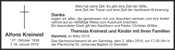 Anzeige von Alfons Kreinest von OM-Medien