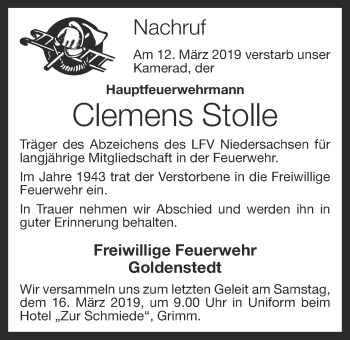 Anzeige von Clemens Stolle von OM-Medien