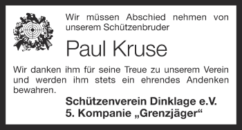 Anzeige von Paul Kruse von OM-Medien