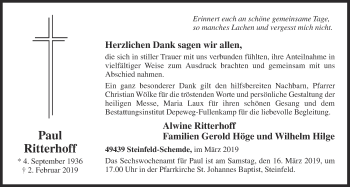 Anzeige von Paul Ritterhoff von OM-Medien