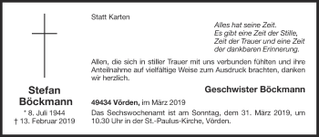 Anzeige von Stefan Böckmann von OM-Medien