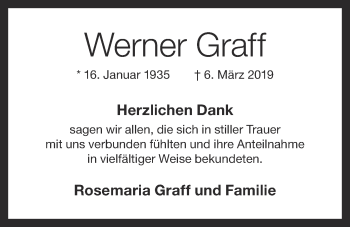 Anzeige von Werner Graff von OM-Medien