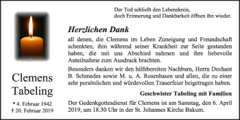 Anzeige von Clemens Tabeling von OM-Medien