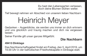 Anzeige von Heinrich Meyer von OM-Medien