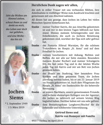 Anzeige von Jochen Siems von OM-Medien