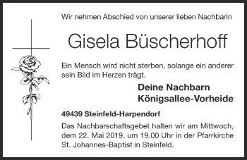 Anzeige von Gisela Büscherhoff von OM-Medien