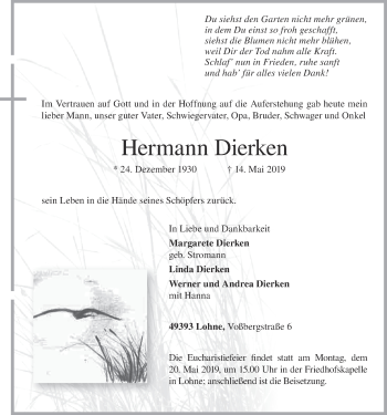 Anzeige von Hermann Dierken von OM-Medien