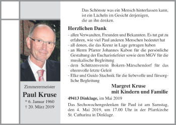 Anzeige von Paul Kruse von OM-Medien