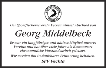 Anzeige von Georg Middelbeck von OM-Medien