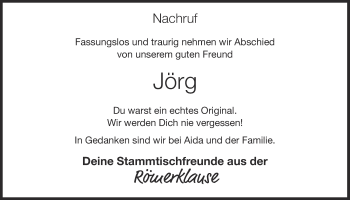 Anzeige von Jörg Herzog von OM-Medien