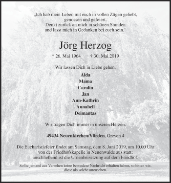 Anzeige von Jörg Herzog von OM-Medien