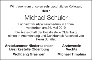 Anzeige von Michael Schüler von OM-Medien
