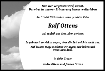 Anzeige von Ralf Ottens von OM-Medien