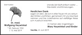 Anzeige von Wolfgang Heywinkel von OM-Medien
