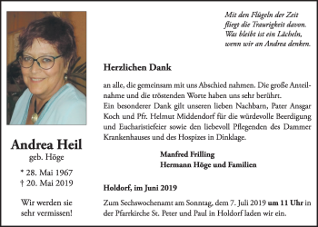 Anzeige von Andrea Heil von OM-Medien