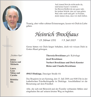 Anzeige von Heinrich Brockhaus von OM-Medien